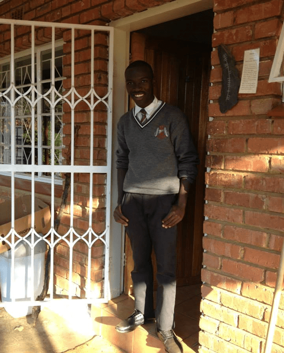 Rebaona ‘MacD’ Moatshe a student who lives in Tsholofelo Community 