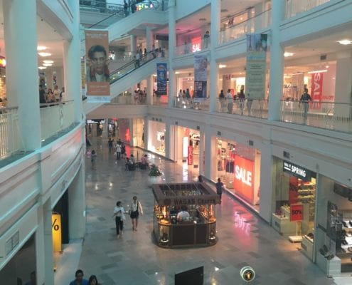 A popular, modern shopping centre situated in Cebu, visited by many its citizens daily. Photo: Aideen McAuley