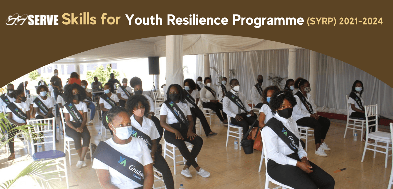 Skills for Youth Resilience SYRP Programme graduation photo at Young Africa