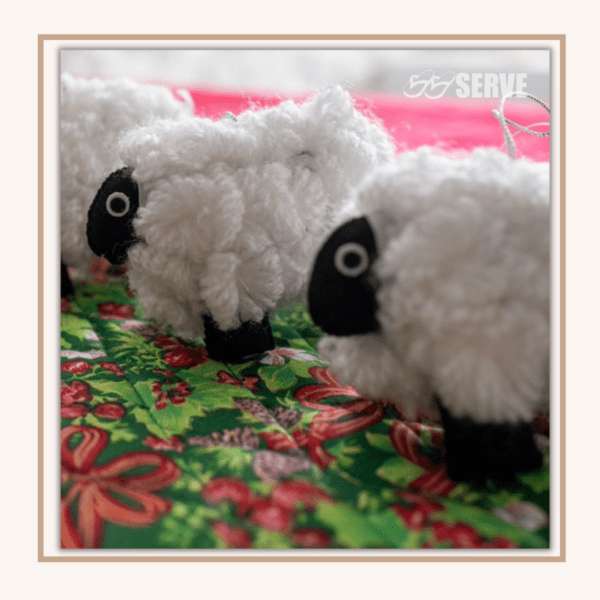 handmade toy sheep made in thailand sustainable ethical gift