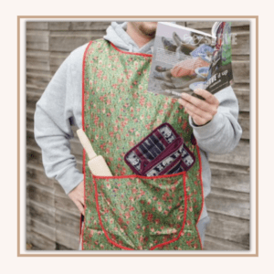 Handmade christmas full length apron sustainable ethical gift made in Thailand