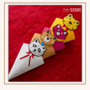SERVE, handmade kids party napkin holder, made in Thailand, sustainable development goals, SDG 12: Sustainable Consumption And Production