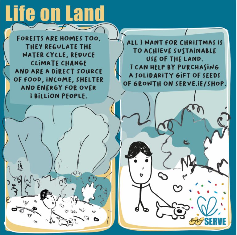 SERVE Comic Life on Land Global Goals