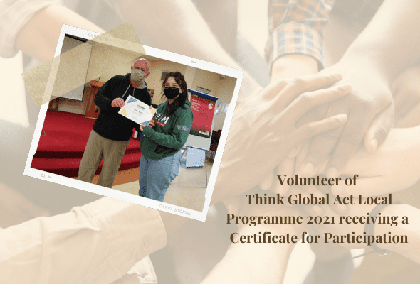 Participant of Think Global Act Local Programme 2021 by Irish charity SERVE