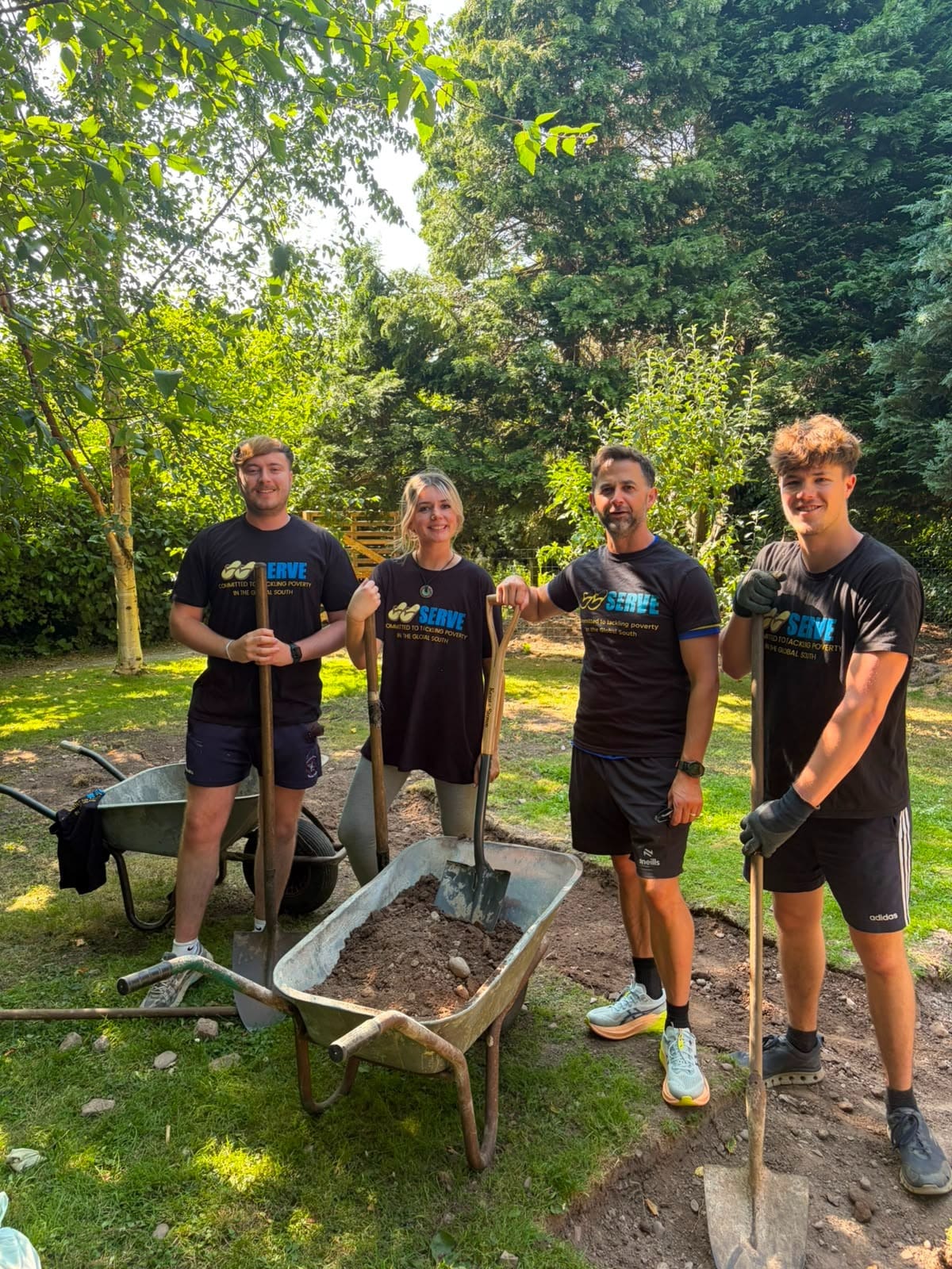 Volunteers working in the Scala Sensory Garden in Blackrock, Cork